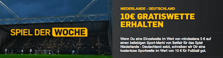 10€ Gutschein bei Betfair holen, 5€ einsetzen