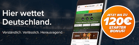 Das wetten.com Bonusangebot für neue Kunden