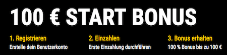 100€ Bonus für neue Spieler bei Bwin