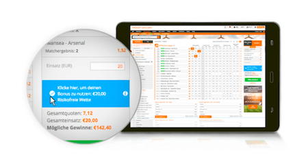 Gutschein einlösen bei Betsson