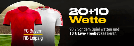 Promo von Bwin für Bayern vs. Leipzig am 19.12.2018