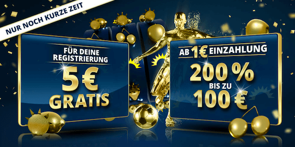 5€ ohne Einzahlung bei Sunmaker für die Registrierung