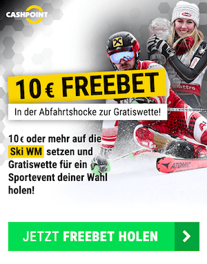 10€ Wettgutschein bei Cashpoint für die Ski WM