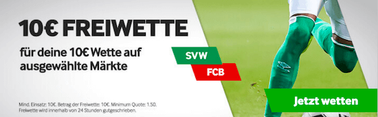 Betway Promo Bremen vs. Bayern 24. April 2019