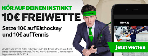 Mr Instinkt schenkt euch 10€ gratis bei Betway