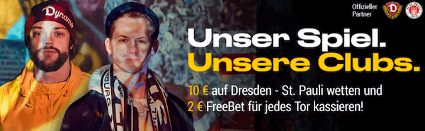 Bwin Freebet Aktion Dresden vs. St. Pauli 3. Mai 2019