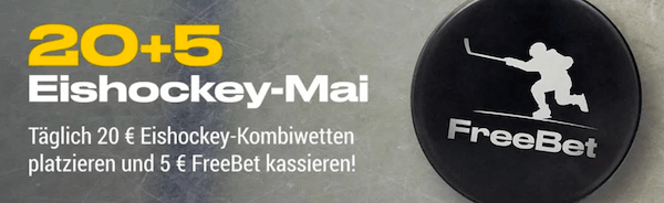 Eishockey WM 2019 Aktion bei Bwin