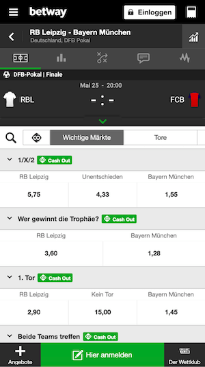 Wettquoten Leipzig Bayern Pokalfinale