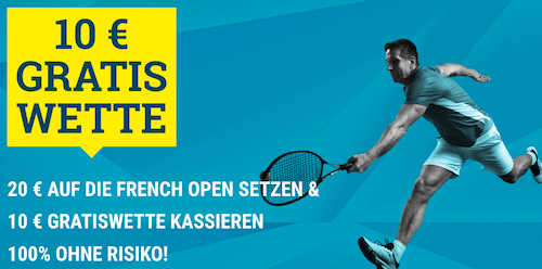 French Open Gratiswette bei sportwetten.de
