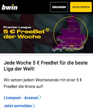 5€ gratis bei Bwin
