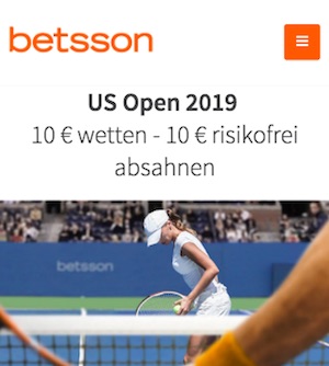 Betsson US Open Gratiswette 