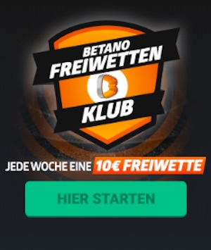 Betano Promo Gratiswette