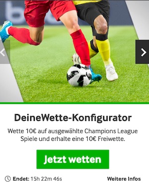 Betway Konfigurator CL 10€ Gratiswette