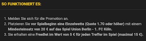 Bwin Union Berlin FC Köln Promotion
