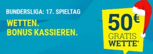 Sportwetten.de Bundesliga 50% Gratiswette