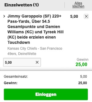 Betway Kansas vs. San Francisco DeineWette