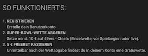 Bwin 49ers vs. Chiefs Gratiswette