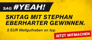Interwetten Skitag Eberharter 5€ Wettguthaben