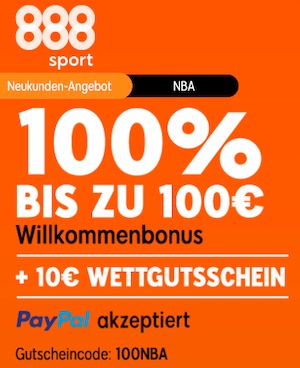 888sport 10€ NBA Gratiswette
