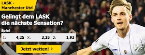 Interwetten LASK Manchester United Quoten