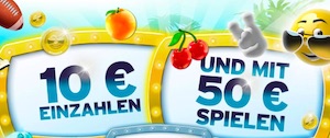 Sunnyplayer Willkommensbonus 40€