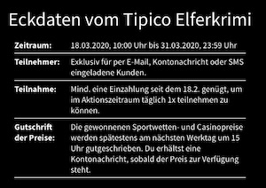 tipico elferkrimi bedingungen