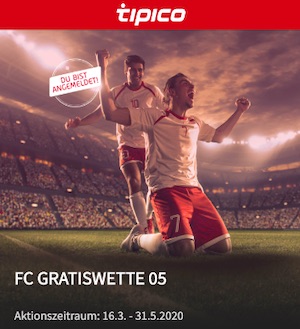 Tipico 5€ Gratiswette