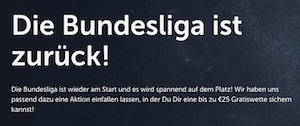ComeOn Bundesliga FreeBet Promo