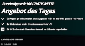 Novibet Freiburg Leverkusen 10 Euro Gratiswette