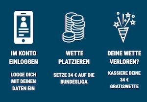 Sportwetten de 34 Euro Bundesliga FreeBet