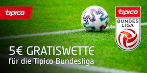 Tipico Bundesliga Österreich 5 Euro Gratiswette