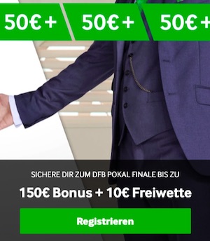 Betway DFB Pokal Finale 10 Euro Freiwette