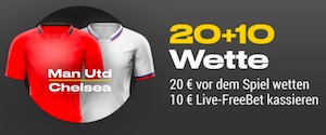 Bwin Manchester United gegen Chelsea FreeBet