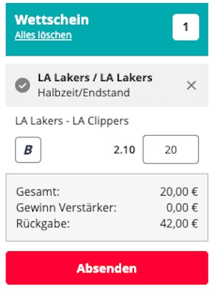 Novibet Lakers Clippers Gratiswette