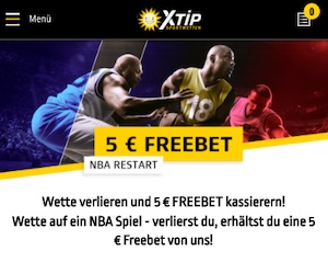 XTiP NBA 5 Euro FreeBet