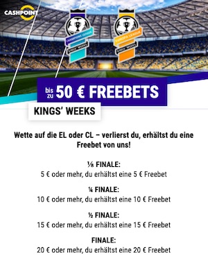 Cashpoint Kings Week FreeBet