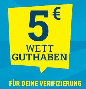 Sportwetten.de 5€ Verifizierungsbonus