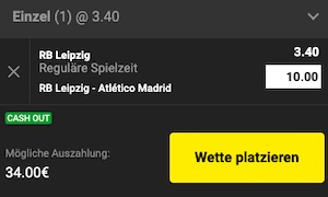 Unibet CL Leipzig Atletico Wette