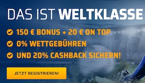 Bet3000 Bonus + 20€ Gutschein