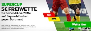 Betway Bayern Dortmund Super Cup Freiwette