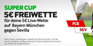 Betway Bayern Sevilla Super Cup Freiwette
