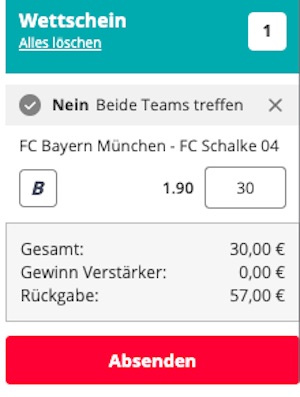 Novibet Bayern Schalke 15 Euro Freebet