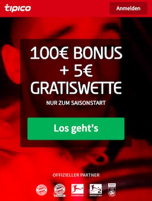 Tipico Buli Saisonstart 5€ Gratiswette