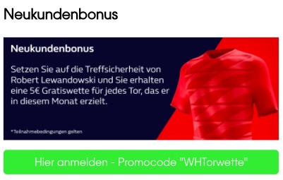 William Hill Lewandowski Torwette