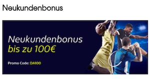 William Hill 100% Neukundenbonus