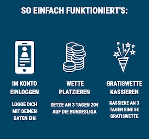 Sportwetten.de 3 mal 5 Euro Bundesliga Spieltag 5
