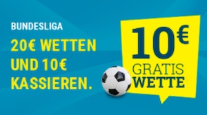 Sportwetten de Bundesliga Spieltag 3 Gratiswette