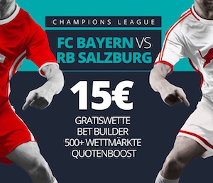 Novibet Bayern Salzburg 15 Euro gratis