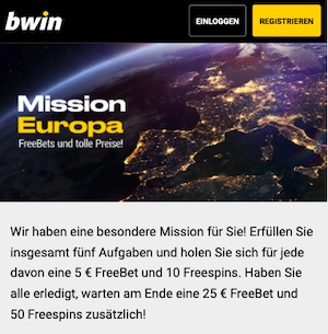 Bwin Mission Europa FreeBet
