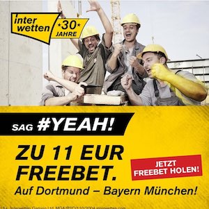 Interwetten Dortmund Bayern FreeBet